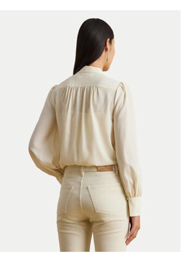 Lauren Ralph Lauren - LAUREN RALPH LAUREN Koszula 200P14083001 Beżowy Relaxed Fit. Kolor: beżowy. Materiał: syntetyk