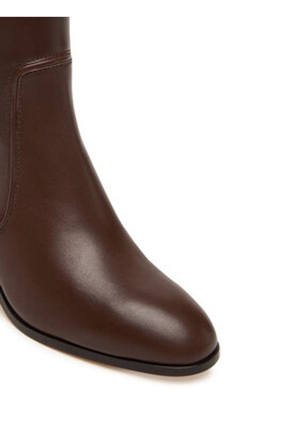 Lauren Ralph Lauren - LAUREN RALPH LAUREN Kozaki Charly 802974388002 Brązowy. Kolor: brązowy. Materiał: skóra