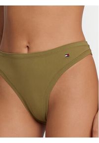 TOMMY HILFIGER - Tommy Hilfiger Stringi UW0UW06046 Khaki. Kolor: brązowy. Materiał: syntetyk #3