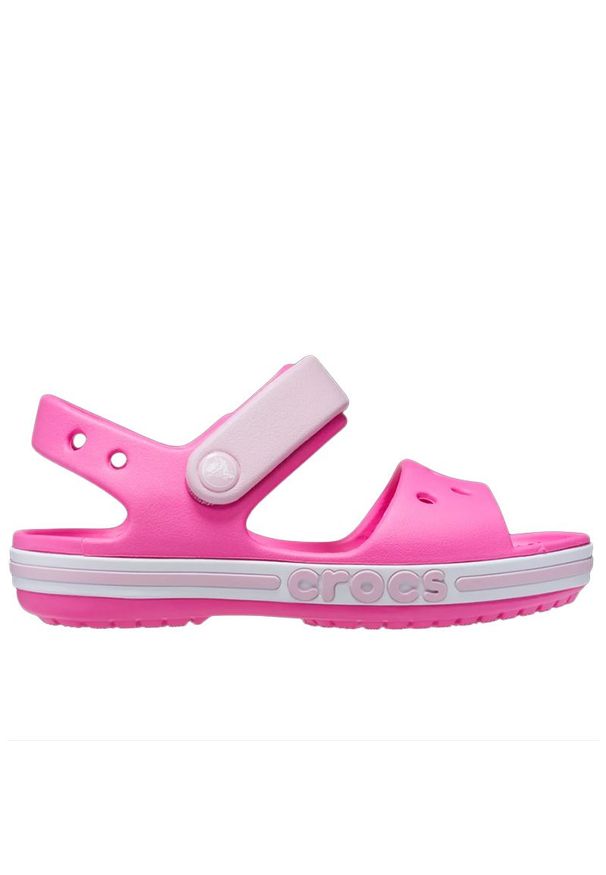 Sandały Crocs Bayaband Sandal 211055-6QQ - różowe. Kolor: różowy. Materiał: materiał. Styl: sportowy