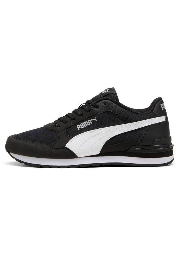Adidasy Puma St Runner V4 Mesh, Dla obu płci. Zapięcie: sznurówki. Kolor: czarny, niebieski, wielokolorowy. Materiał: guma, syntetyk, tkanina, materiał. Szerokość cholewki: normalna. Sport: turystyka piesza, fitness