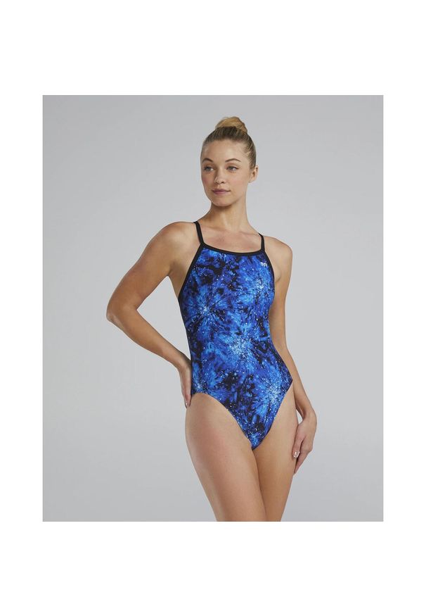 Strój kąpielowy damski TYR Radiant Flare Durafast Lite Diamondfit. Kolor: niebieski