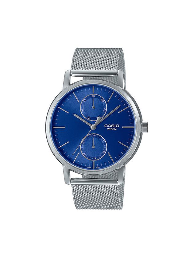 Casio Zegarek MTP-B310M -2AVEF Srebrny. Kolor: srebrny