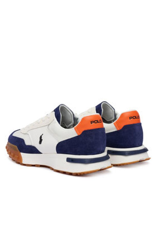 Polo Ralph Lauren Sneakersy Eldridge 809P07523003 Biały. Kolor: biały. Materiał: skóra, zamsz