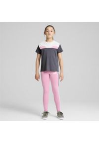 Puma - Młodzieżowa koszulka o luźnym kroju PUMA POWER PUMA Galactic Gray. Kolor: szary. Sport: joga i pilates