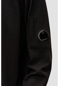 C.P. Company - C.P. COMPANY Czarny męski sweter Crew Neck, Rozmiar XL. Kolor: czarny. Materiał: wełna, poliester, materiał #2