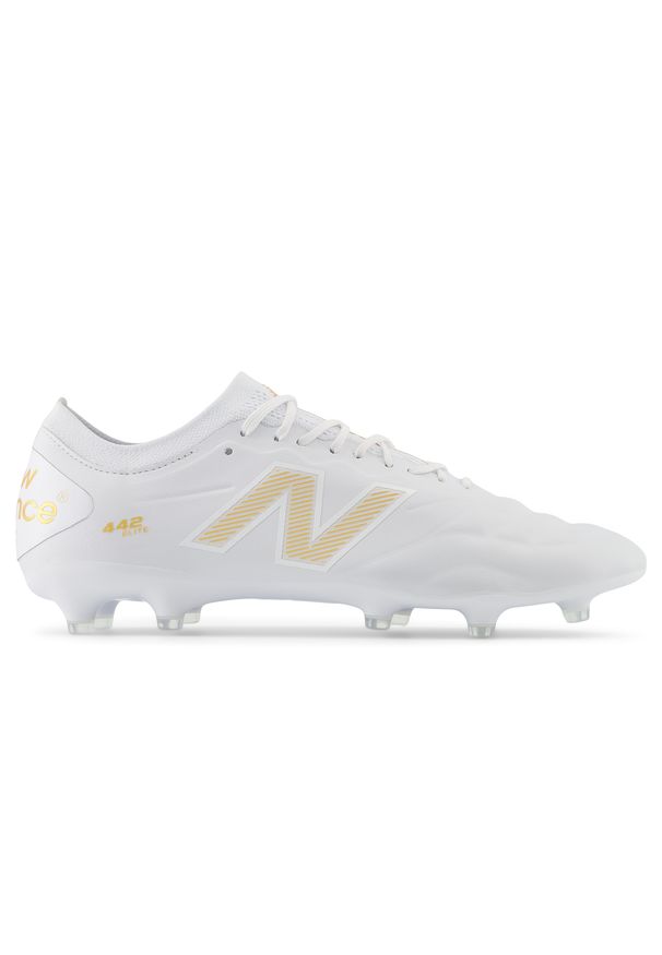 Korki męskie New Balance 442 ELITE FG V2 MS41FEW2 – białe. Zapięcie: sznurówki. Kolor: biały. Materiał: materiał, syntetyk, nylon. Szerokość cholewki: normalna
