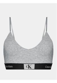Calvin Klein Underwear Biustonosz top Unlined Bralette 000QF7216E Szary. Kolor: szary. Materiał: bawełna