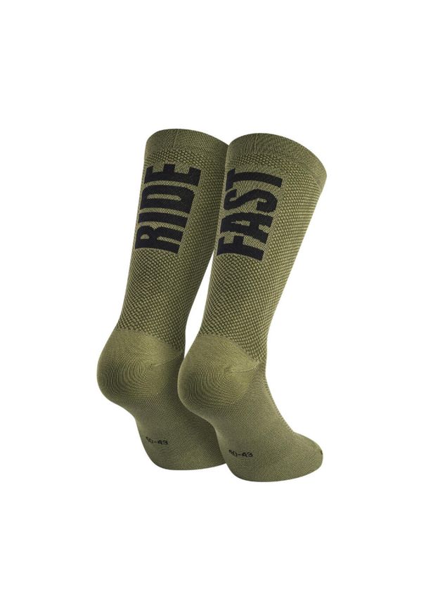 GIST - Antybakteryjne skarpety letnie Gist Ride Fast. Kolor: zielony. Sport: kolarstwo