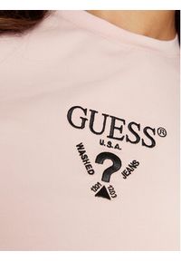 Guess T-Shirt V4YI21 KCDH1 Różowy Slim Fit. Kolor: różowy. Materiał: bawełna #3