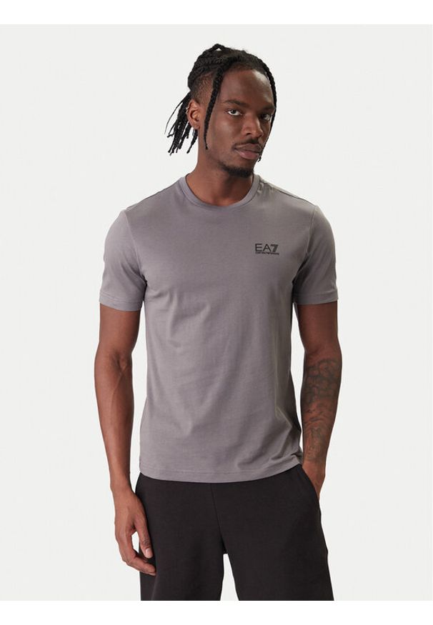 EA7 Emporio Armani T-Shirt 8NPT25 PJVPZ U8086 Szary Regular Fit. Kolor: szary. Materiał: bawełna