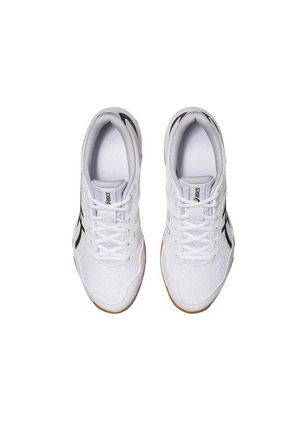 Buty halowe Asics Gel-Rocket 11. Zapięcie: sznurówki. Kolor: biały, wielokolorowy, szary. Materiał: materiał, syntetyk. Szerokość cholewki: normalna