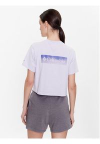 columbia - Columbia T-Shirt North Casades 1930051 Fioletowy Cropped Fit. Kolor: fioletowy. Materiał: bawełna