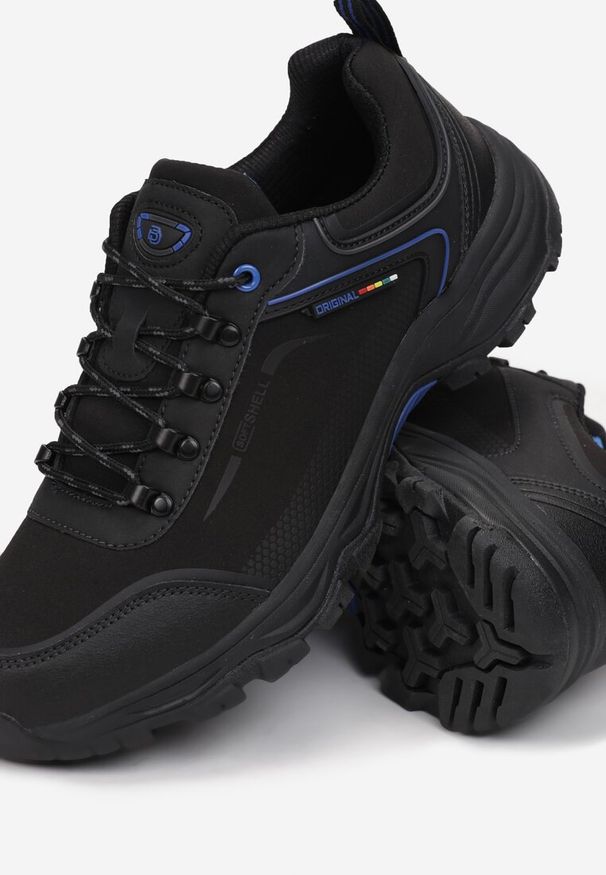 Born2be - Czarne Buty Sportowe Genael. Wysokość cholewki: przed kostkę. Nosek buta: okrągły. Zapięcie: sznurówki. Kolor: czarny. Materiał: guma, materiał. Szerokość cholewki: normalna
