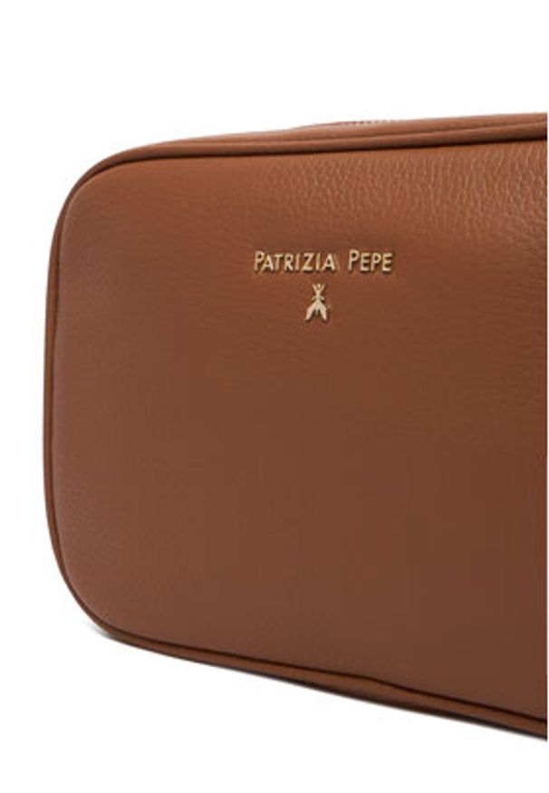 Patrizia Pepe Torebka CB8985/L001-B111 Brązowy. Kolor: brązowy. Materiał: skórzane