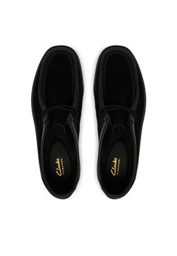 Clarks Półbuty Cleyhill Seam 26186418 Czarny. Kolor: czarny. Materiał: skóra, zamsz