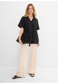 bonprix - Koszula muślinowa. Kolor: czarny. Materiał: bawełna. Długość rękawa: krótki rękaw. Długość: krótkie #2