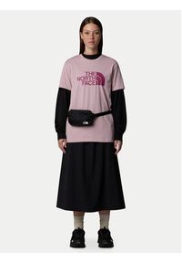 The North Face T-Shirt Easy NF0A8A6G Różowy Loose Fit. Kolor: różowy. Materiał: bawełna