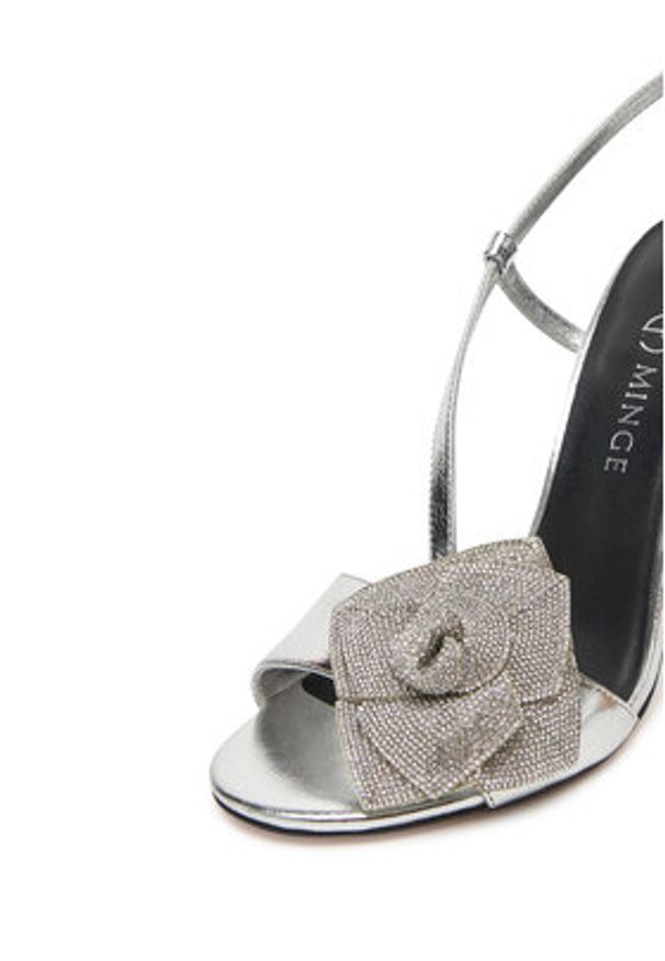 Eva Minge Sandały PRIMROSE-LT934-29 Srebrny. Kolor: srebrny. Materiał: skóra