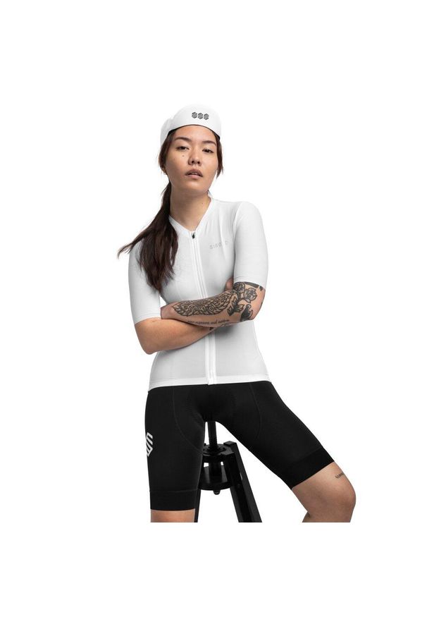 Ultralekka koszulka kolarska damska SIROKO SRX PRO Airy. Kolor: biały. Materiał: nylon. Sport: kolarstwo