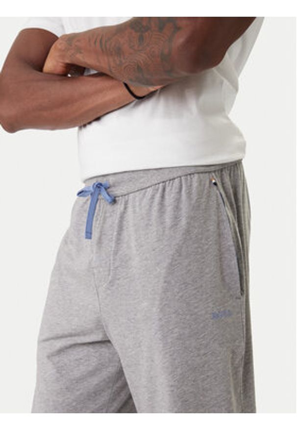BOSS Spodnie dresowe Mix&Match 50515305 Szary Regular Fit. Kolor: szary. Materiał: bawełna