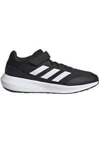 Adidas - Buty adidas Runfalcon 3.0 Sport Running Elastic Lace Top Strap Jr HP5867 czarne. Okazja: na co dzień. Zapięcie: rzepy. Kolor: czarny. Materiał: syntetyk, materiał, guma. Szerokość cholewki: normalna. Model: Adidas Cloudfoam. Sport: bieganie