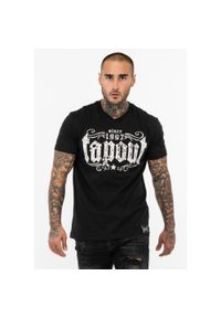 TAPOUT - Koszulka Tapout Crashed. Kolor: czarny, biały, wielokolorowy. Wzór: nadruk