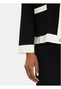 Kontatto Kardigan 3M0258 Czarny Regular Fit. Kolor: czarny. Materiał: wiskoza #2