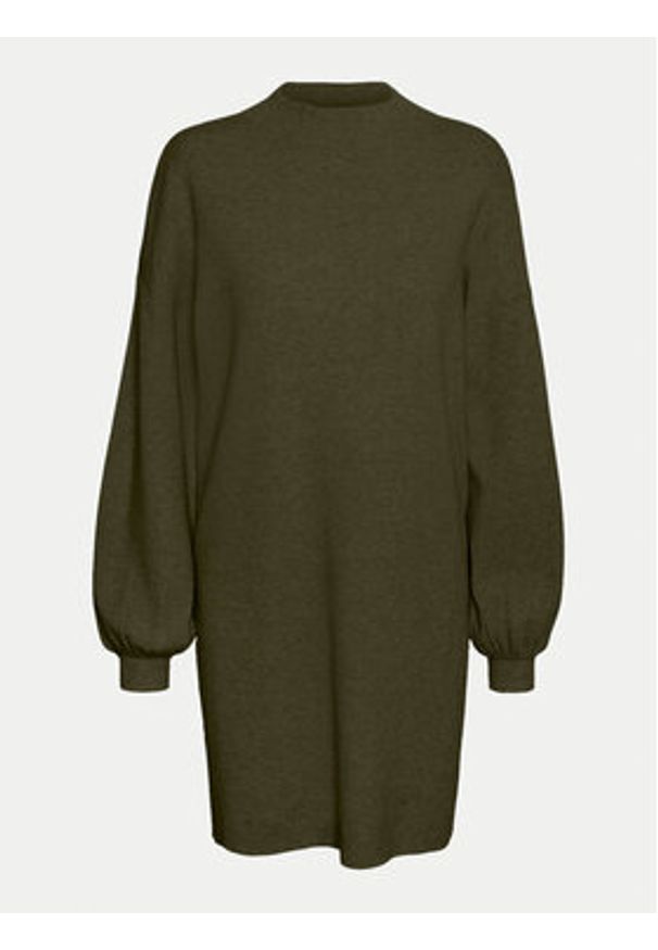 Vero Moda Sukienka dzianinowa Nancy 10249116 Zielony Relaxed Fit. Kolor: zielony. Materiał: syntetyk, wiskoza