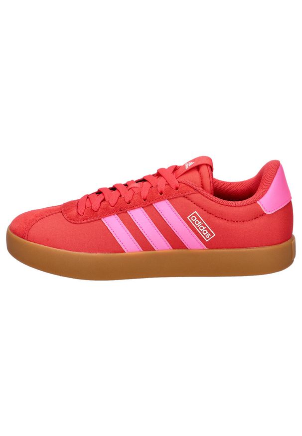 Adidas - Buty ADIDAS VL COURT 3.0 Czerwony. Kolor: czerwony. Materiał: tkanina