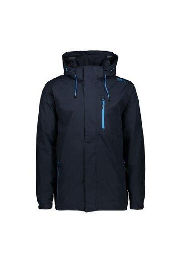Kurtka wodoodporna z kapturem CMP. Typ kołnierza: kaptur. Kolor: niebieski. Sport: turystyka piesza, wspinaczka