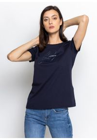 Koszulka damska Armani Exchange T-Shirt (3KYTKR YJ16Z 1593). Kolor: niebieski