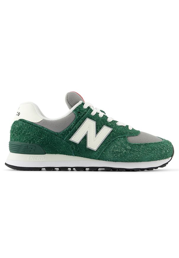 Buty unisex New Balance U574GNH – zielone. Okazja: na co dzień. Kolor: zielony. Materiał: guma, skóra, zamsz, materiał, syntetyk. Szerokość cholewki: normalna. Model: New Balance 574