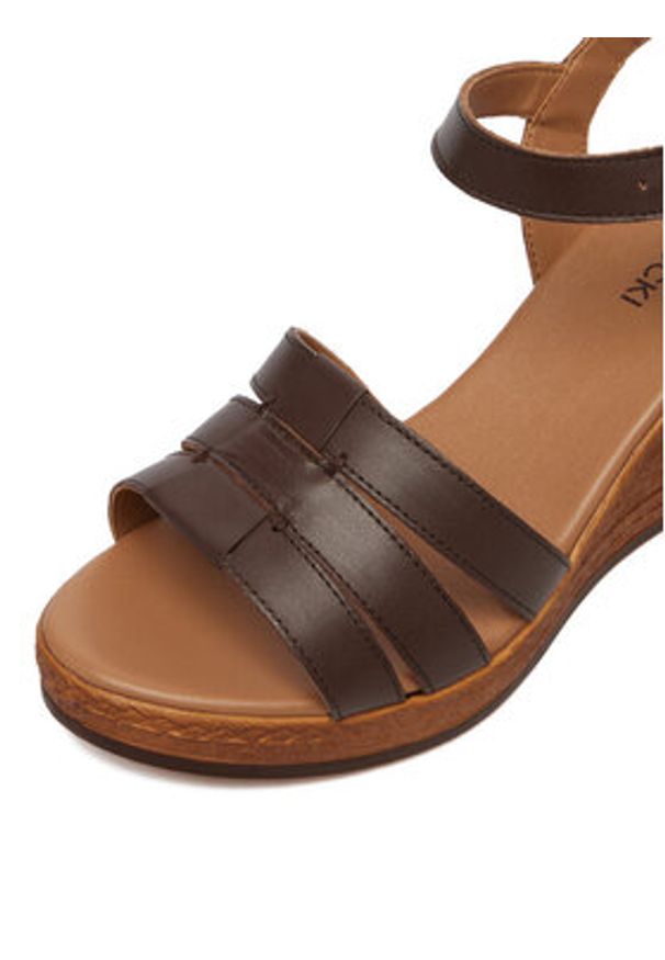 Lasocki Sandały CEO-WI23-283-14 Brązowy. Kolor: brązowy. Materiał: skóra