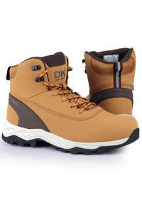 Buty męskie trekkingowe śniegowce DK CARTER. Kolor: brązowy, wielokolorowy, czarny