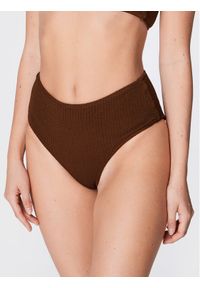 Seafolly Dół od bikini Sea Dive 40586-861 Brązowy. Kolor: brązowy. Materiał: syntetyk