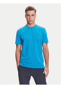BOSS T-Shirt 50506373 Turkusowy Regular Fit. Kolor: turkusowy. Materiał: bawełna