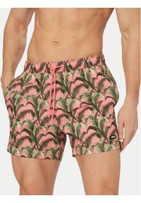 BOSS Szorty kąpielowe Pike 50561145 Różowy jasny Regular Fit. Kolor: różowy. Materiał: syntetyk #1