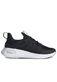 Adidas - Buty adidas Puremotion Super GX0618 - czarne. Zapięcie: pasek. Kolor: czarny. Materiał: materiał, syntetyk. Szerokość cholewki: normalna. Wzór: paski, aplikacja. Model: Adidas Cloudfoam. Sport: turystyka piesza