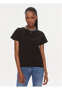 Pinko T-Shirt 100373 A1N8 Czarny Regular Fit. Kolor: czarny. Materiał: bawełna #1