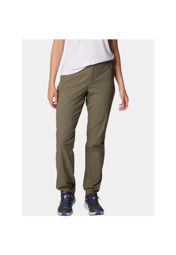 columbia - Spodnie turystyczne damskie Columbia Leslie Falls II. Kolor: zielony. Sezon: lato. Sport: turystyka piesza