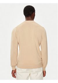 Lacoste Sweter AH1951 Beżowy Regular Fit. Kolor: beżowy. Materiał: bawełna #4