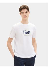 Tom Tailor Denim T-Shirt 1040838 Biały Regular Fit. Kolor: biały. Materiał: bawełna