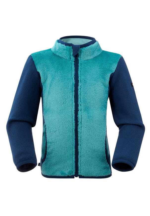 WEDZE - Bluza narciarska / na sanki dla dzieci Wedze Midwarm. Kolor: niebieski. Materiał: materiał, poliester. Sport: narciarstwo