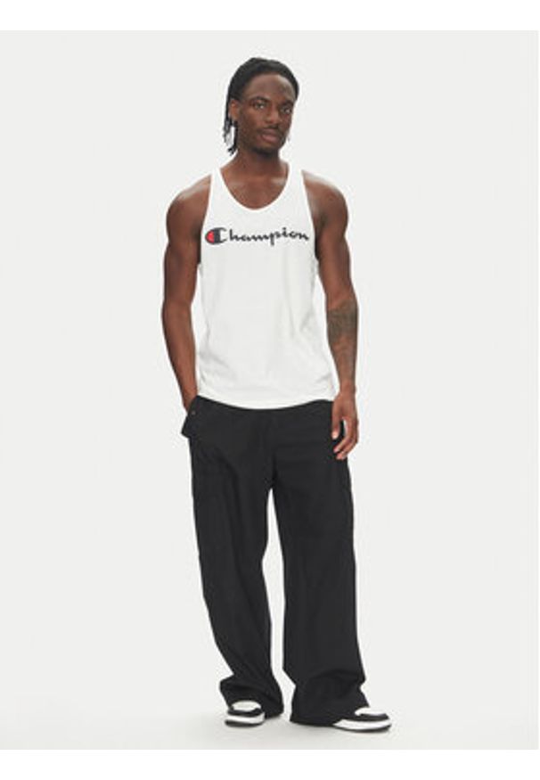 Champion Tank top 220780 Biały Standard Fit. Kolor: biały. Materiał: bawełna