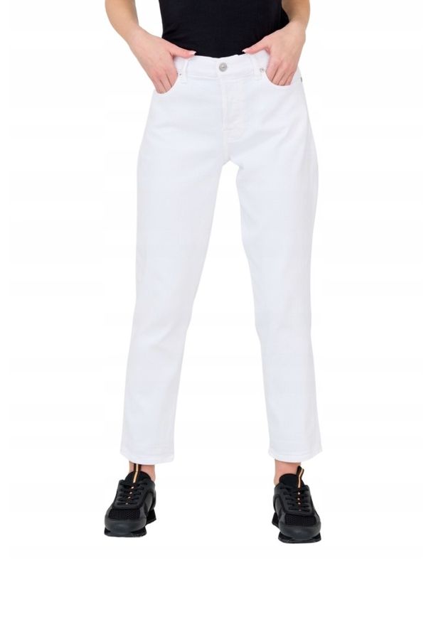 7 FOR ALL MANKIND Białe jeansy damskie Josefina, Rozmiar 30. Kolor: biały. Styl: vintage