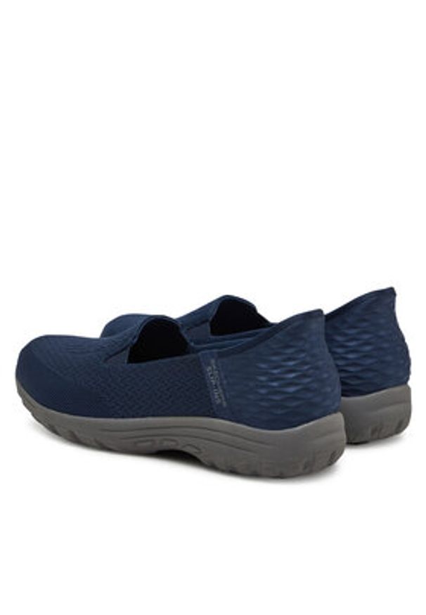 skechers - Skechers Półbuty Reggae Fest 2.0 - Guiding 158698/NVY Granatowy. Kolor: niebieski. Materiał: materiał