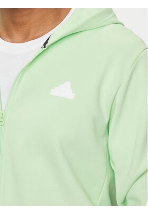 Adidas - adidas Bluza Future Icons 3-Stripes IN3325 Zielony Regular Fit. Kolor: zielony. Materiał: bawełna, syntetyk