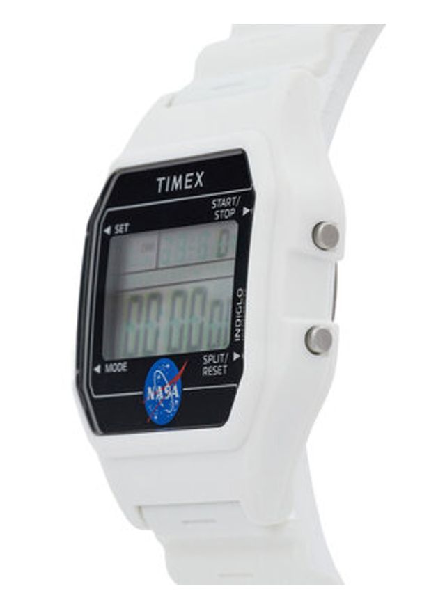 Timex Zegarek Main Street Classic TW2Y13500 Biały. Kolor: biały. Styl: street