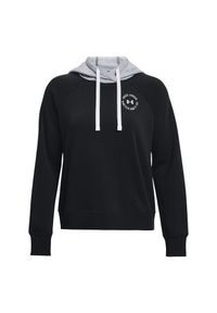Under Armour - Damska Bluza Z Kapturem Rival Fleece Hoodie. Typ kołnierza: kaptur. Kolor: czarny